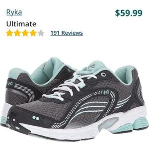 Ryka ULTIMATE memory foam running athletic shoe